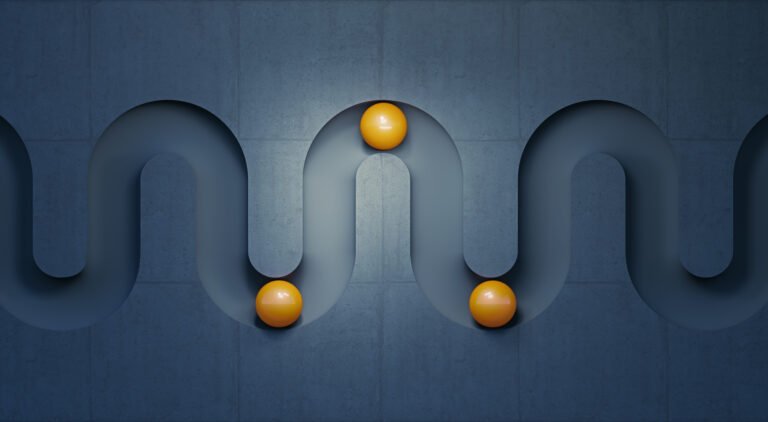 Yellow spheres over dark concrete background.